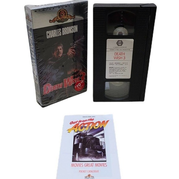 Death Wish 3 VHS 1986 Charles Bronson movie VGC++ - Picture 5 of 5